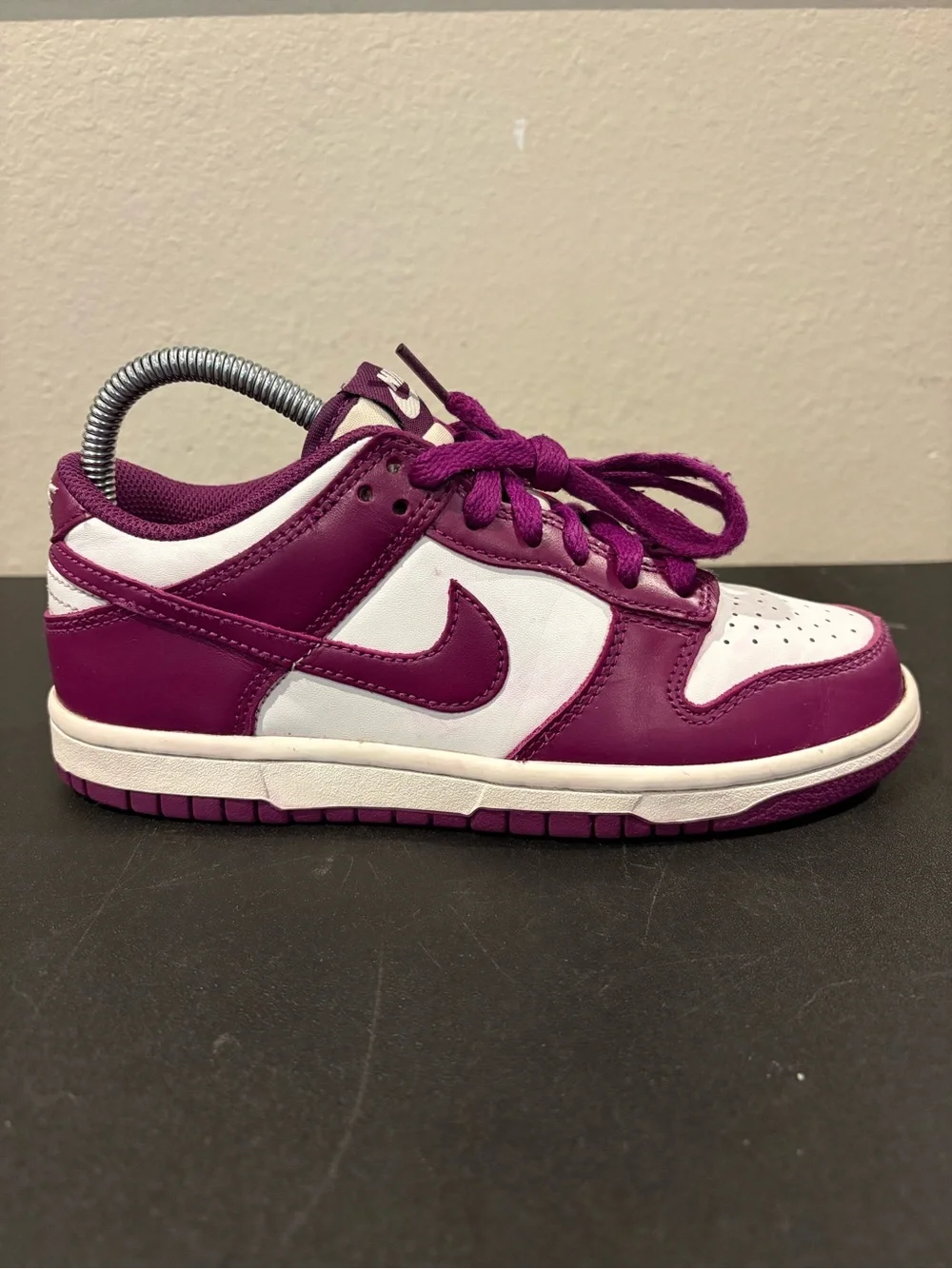 Nike Dunk Low Purple Viotech GS White Kids Shoes Youth Sz 4.5Y (FB9109-110)